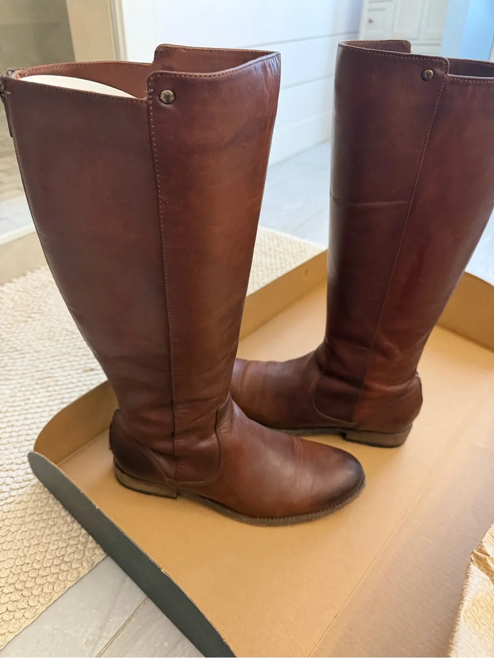 Frye Brown Leather Over-the-Knee Boots